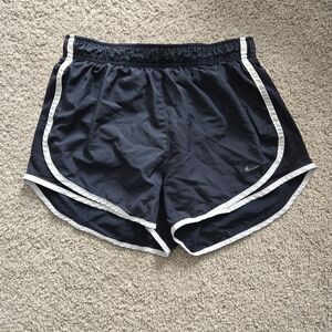Nike Womens Black and White Athletic Shorts